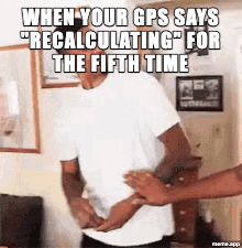 Animated Confused Nick Young GIF meme about a GPS recalculating for the fifth time