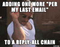 Animated Salt Bae GIF meme about sprinkling passive aggression into a reply-all email