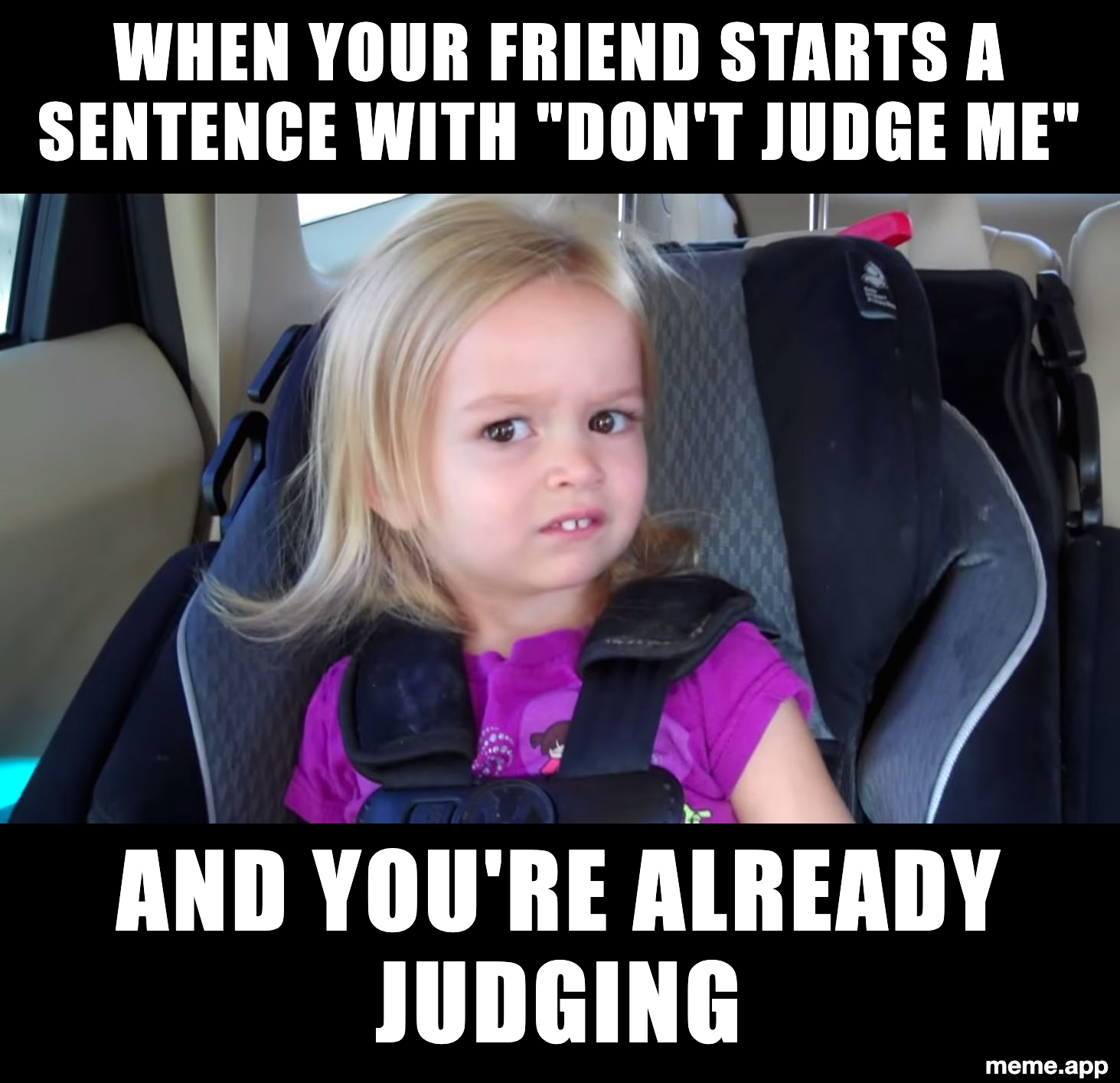 Side Eyeing Chloe meme about someone claiming a restaurant is only five minutes away