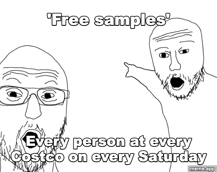 Soyjak Pointing meme about any two people alive both losing their minds over a new phone notification