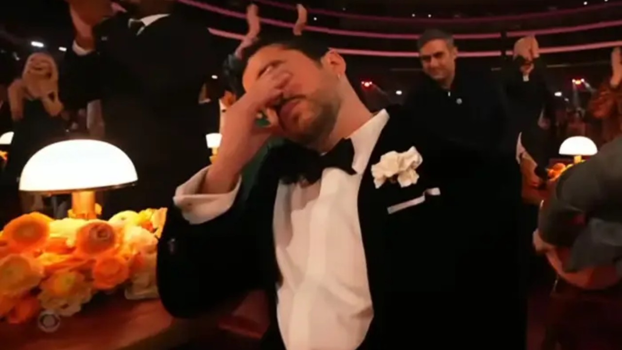 Bad Bunny Crying at the Grammys meme template