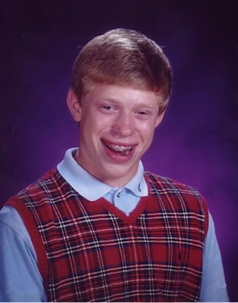 Bad Luck Brian meme template