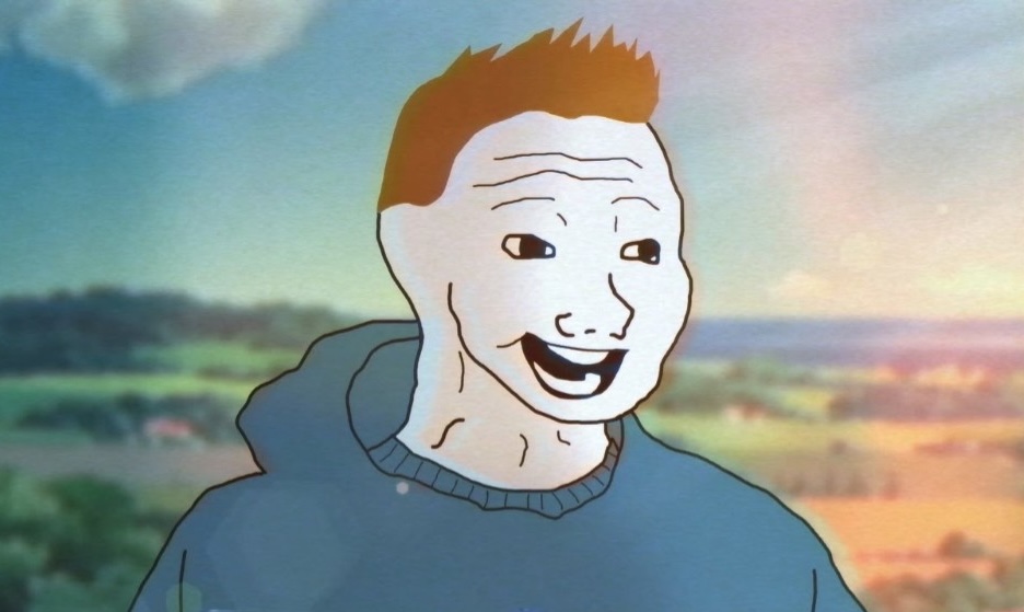 Bloomer Wojak meme template