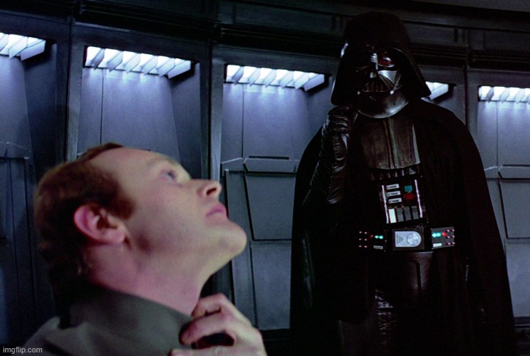 Darth Vader Force Choke meme template