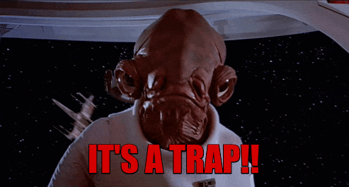 It's a Trap GIF meme template