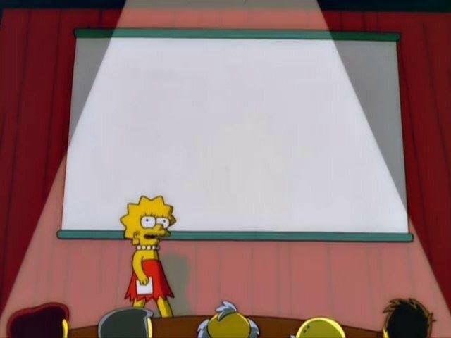 Lisa Simpson Presentation meme template