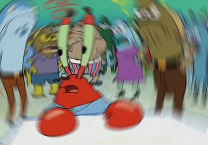 Mr Krabs Blur meme template