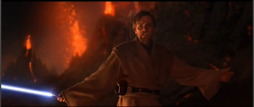 Obi Wan High Ground meme template