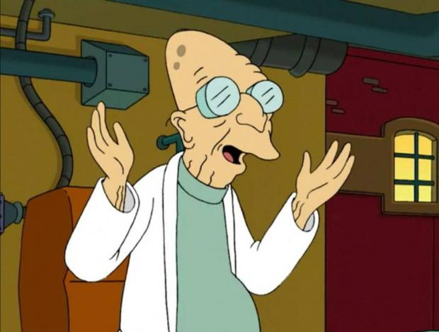 Professor Farnsworth Good News Everyone meme template