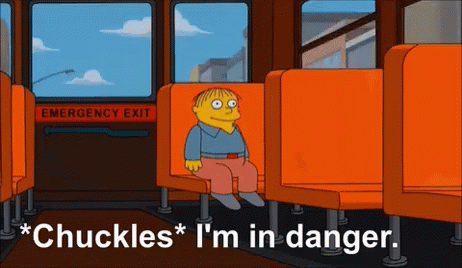 Ralph Wiggum I'm In Danger GIF meme template