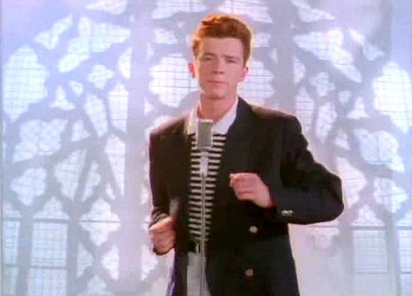 Rickroll meme template