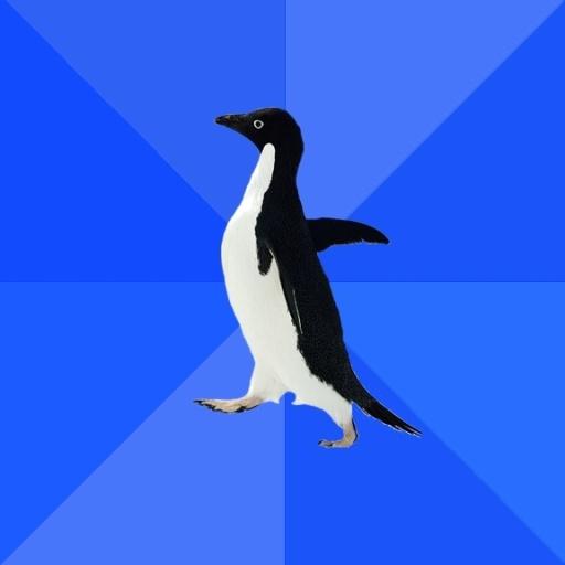 Socially Awkward Penguin meme template