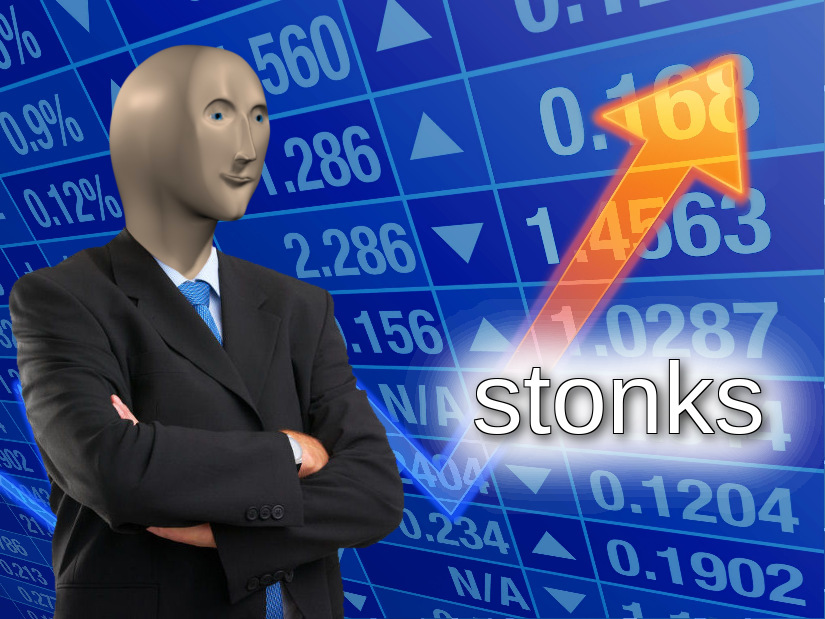 Stonks meme template