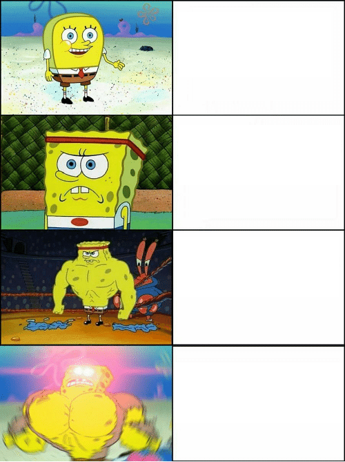 Strong Spongebob meme template