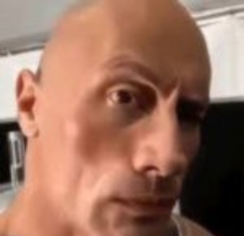 The Rock Eyebrow Raise meme template