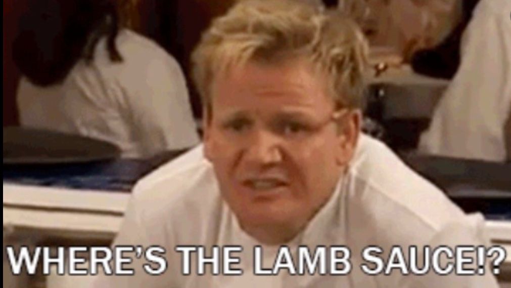 Where's The Lamb Sauce meme template